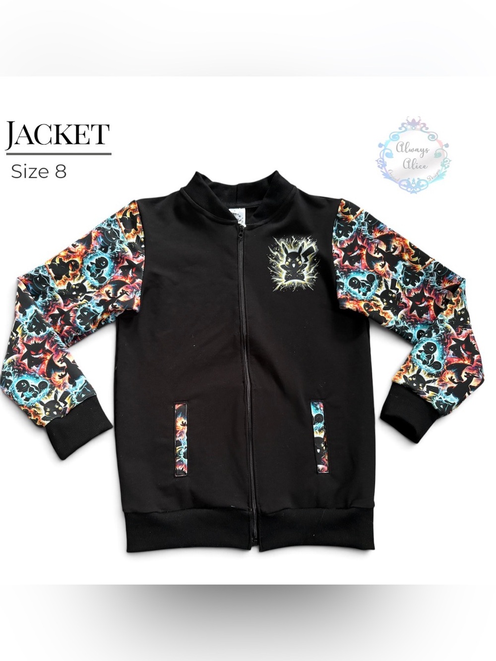 Pokemon jacket handmade size 8
